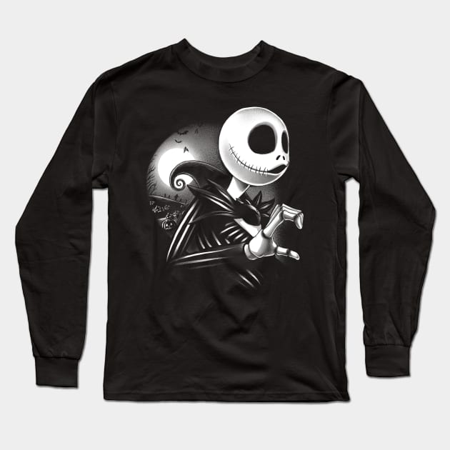 Her Skeleton Long Sleeve T-Shirt by alemaglia